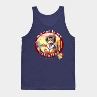 My Italian Valentine Cat Calico Life 39C Tank Top